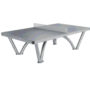 Table de ping-pong extérieur Cornilleau Park grise, plateau 9 mm, fabriquée en France, conforme norme PMR EN 14468