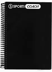 Carnet de coach à spirales pour le football
