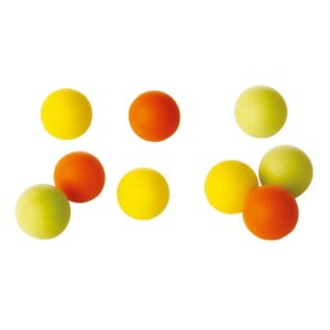 Lot de 10 balles Mousse jaune et orange de diamètre 40mm