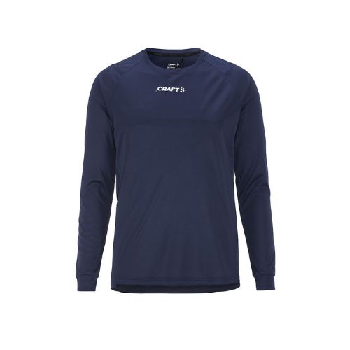 t-shirt à manche longue homme bleu marine
