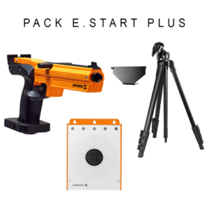 Pack E-Start Plus Pentashot avec 1 pistolet laser, 1 cible, 1 trépied