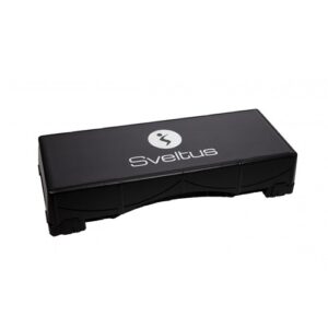 Vue complète du Step Sveltus Plus avec 2 réhausses