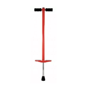 Bâton sauteur de couleur rouge avec poignées noires