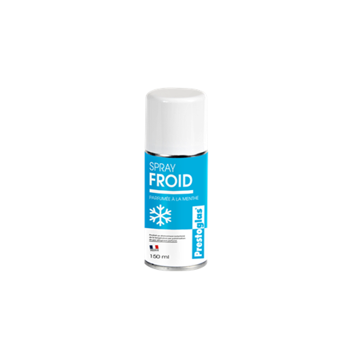 Bombe de froid de 150 ml de couleur blanche et bleu ciel