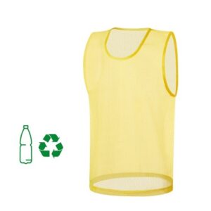Chasuble de couleur jaune avec le symbole de produit eco-conçu