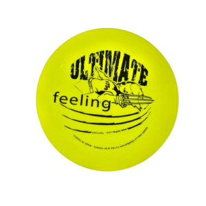 Disque d'ultimate modèle feeling pour la compétition de couleur jaune