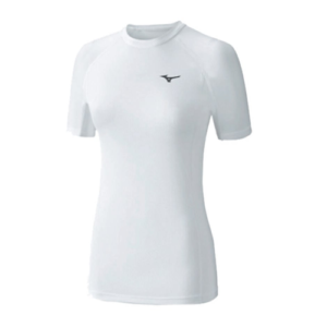 Tee-shirt technique femme Mizuno pour le judo de couleur blanche