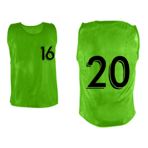 Chasubles ajourées numérotées ECO- Lot de 5- De 16 à 20