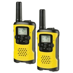Lot de 2 talkies-walkies PMR 446 MHz rechargeables – Portée 6 km – VOX, LED, USB-C – Pour clubs, écoles et collectivités – AS Équipement Sportif.