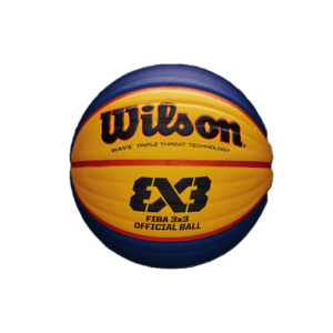 Ballon de basket Wilson 3x3 officiel FIBA – taille 6 poids taille 7, technologie Wave Triple Threat pour intérieur et extérieur