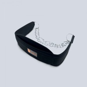 Ceinture lestable Sveltus en nylon avec chaîne acier – Charge jusqu’à 80 kg – Pour musculation, tractions et dips
