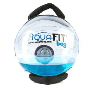 AquaFitBall de taille XS rempli d’eau et d’air pour un travail en profondeur de l’ensemble des muscles posturaux, en EPS, fitness, entrainement sportif et rééducation fonctionnelle
