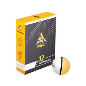 Balle tennis de table initiation Joola Spinball bicolore blanc orange pack de 12