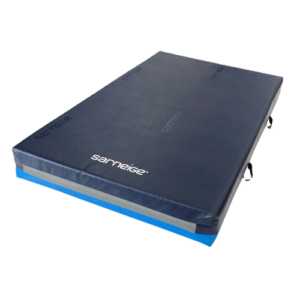 Matelas de réception gym GVG Sarneige en mousse polyuréthane housse PVC bleu marine