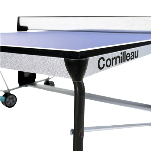 Roues jumelées à bandage et frein de la table Cornilleau pour usage en salle